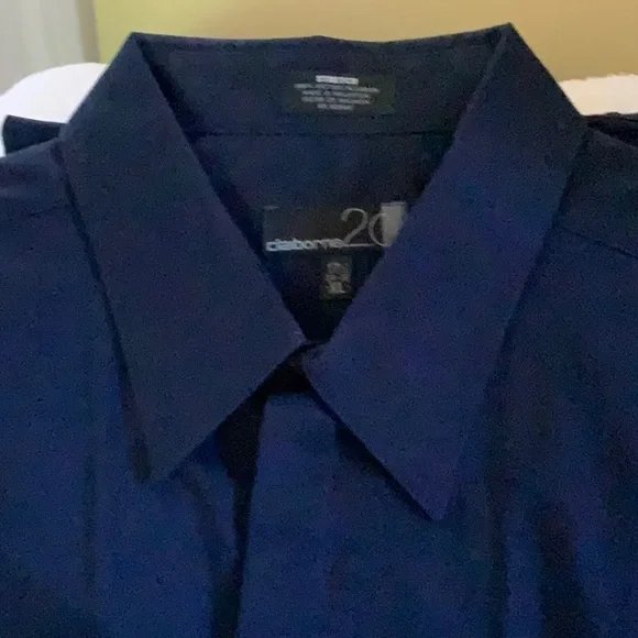 liz claiborne men's dress shirts Men's Blue Button-down Dress Shirt Made by Liz Claiborne